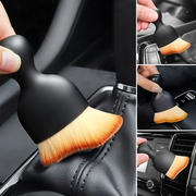 Progience Car Interior Dust Brush,Auto Detailing Brushes,Soft Bristle Cleaning Brush Nylon Wet and Dry Brush