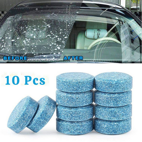 Progience Car Windshield Cleaning Tablets Car Glass (Pack of 10 pcs)