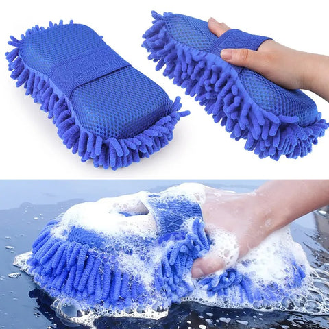 Progience Gloves Car Cleaning Sponge