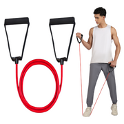 Single Resistance Bands Toning Tube Exerciser for Fitness, Stretching, Workout, Home and Gym