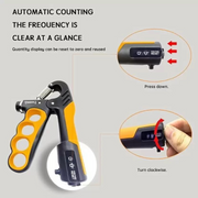 Hand Grip Strengthener with Counter Adjustable 5 to 100 kg, Non-Slip Hand Grip Hand Grip/Fitness Grip