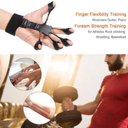 Adjustable Hand Gripper & Guitar Strength Trainer for Home & Gym Workouts | Perfect for Finger & Forearm Hand Exercises & Strength Building for Men & Women