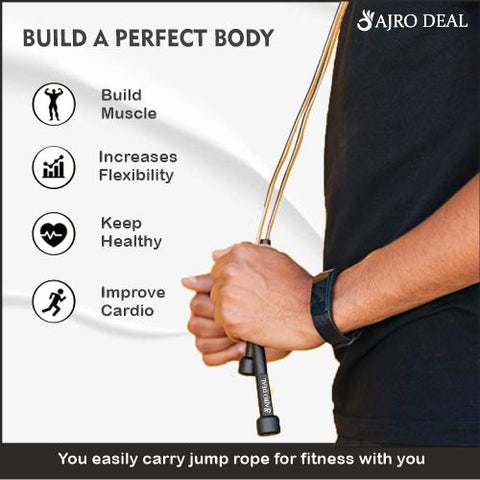 Adjustable Speed Skipping Rope – Perfect for Cardio, Fitness & Weight Loss