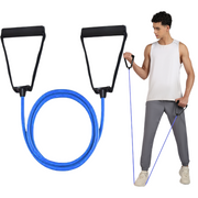 Single Resistance Bands Toning Tube Exerciser for Fitness, Stretching, Workout, Home and Gym