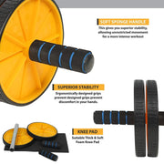 Abs Roller for Exercise Gym | Abs Workout Equipment Premium Ab Wheel Roller For Ab Exercise & Core