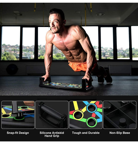 Push Up Board System, 15 in 1 Body Building Exercise Tools Workout Pus –  AJRO DEAL