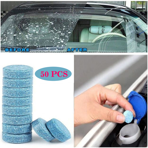 Progience Car Windshield Cleaning Tablets Car Glass (Pack of 10 pcs)