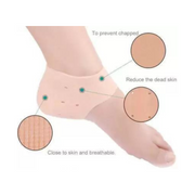 Silicone Heel Protector Socks For Moisturizing Breathable Anti Crack Support Heel Support