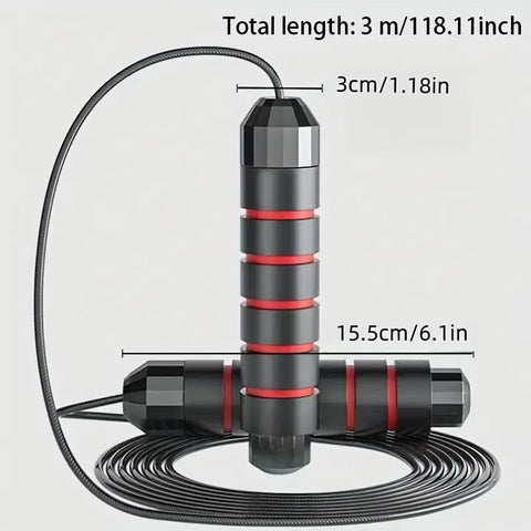 Premium Skipping Rope for Men and Women Jumping Rope With Adjustable Height Speed Skipping Rope for Exercise, Gym, Sports Fitness Adjustable Jump Rope