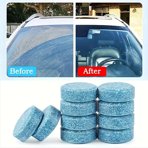 Progience Car Windshield Cleaning Tablets Car Glass (Pack of 10 pcs)