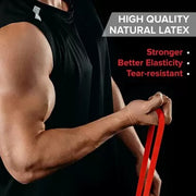 Heavy Resistance Band, Pull Up Bands, Resistance Bands, Loop Bands Toning Bands Best to Gym, Workout, Stretching & Home Exercise for Men & Women (Yellow,Red/Extra Light & Light Resistance)