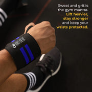 Wrist Support Band with Thumb Loop for Gym, Cross-Fit, Weight Lifting, Power Lifting, Calisthenics for Men & Women