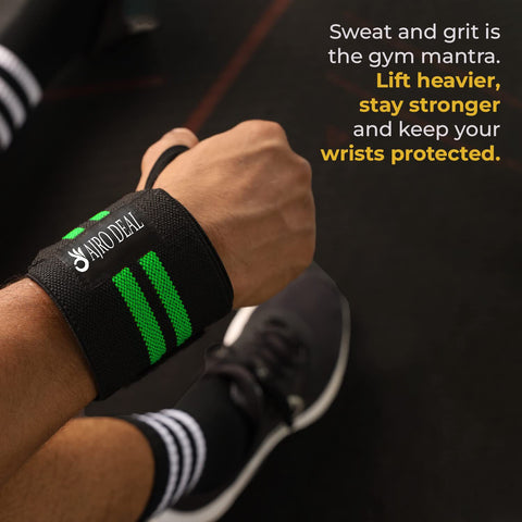 Wrist Support Band with Thumb Loop for Gym, Cross-Fit, Weight Lifting, Power Lifting, Calisthenics for Men & Women