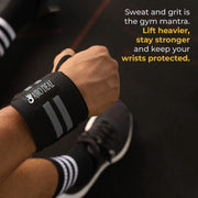 Wrist Support Band with Thumb Loop for Gym, Cross-Fit, Weight Lifting, Power Lifting, Calisthenics for Men & Women