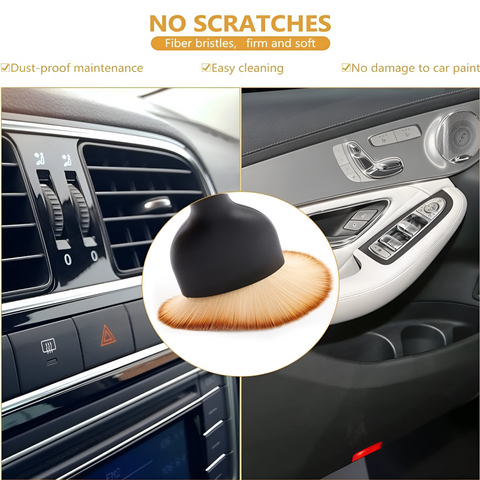 Progience Car Interior Dust Brush,Auto Detailing Brushes,Soft Bristle Cleaning Brush Nylon Wet and Dry Brush